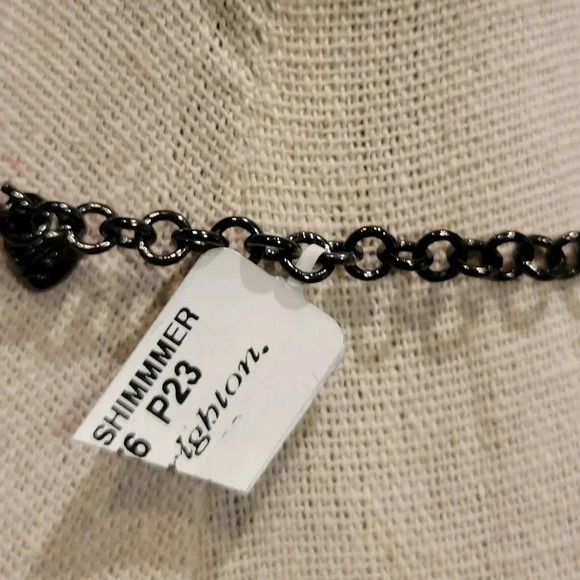 Brighton Shell Shimmer Long Blue Stone Necklace - Picture 5 of 8